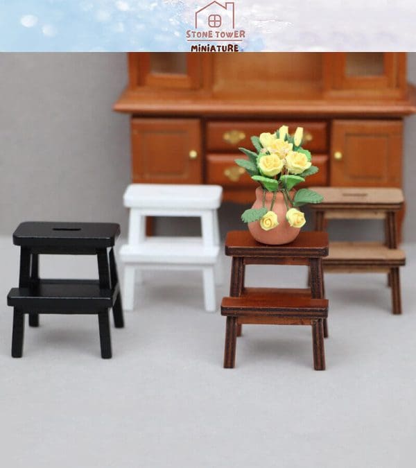 Miniature Step Stool Chairs