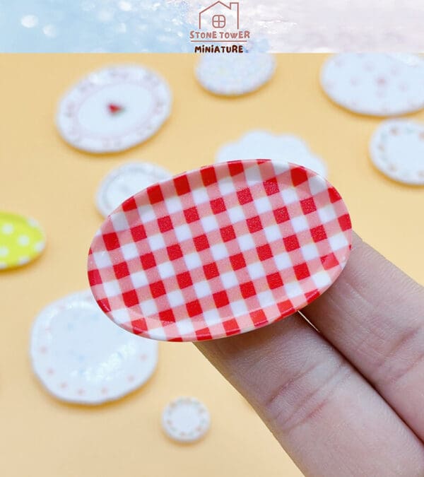 Miniature Cartoon Food Plates