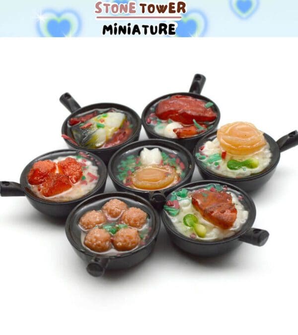 Miniature Clay Pot Food