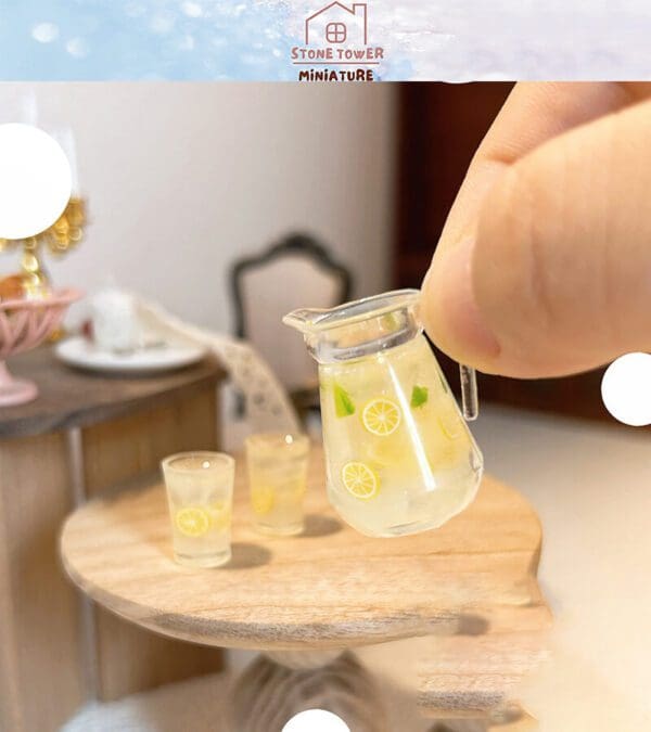 Miniature Lemonade Drink Food