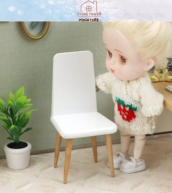 Miniature White Chairs