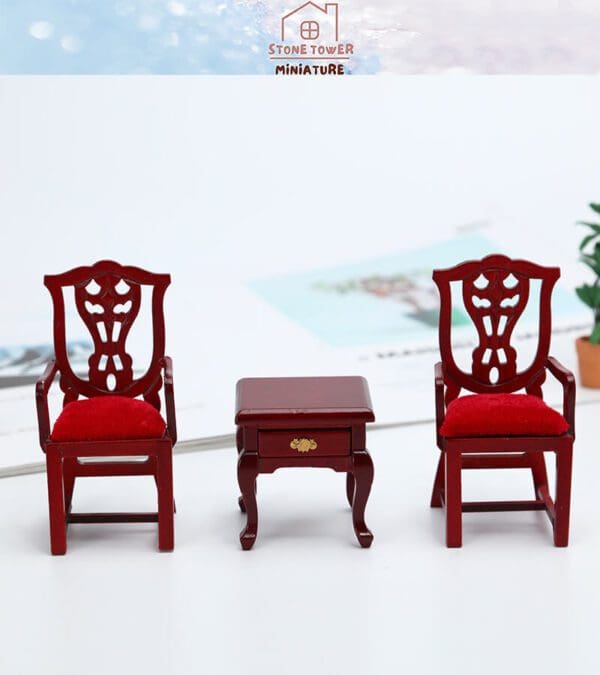 Miniature Red Sofa Chairs