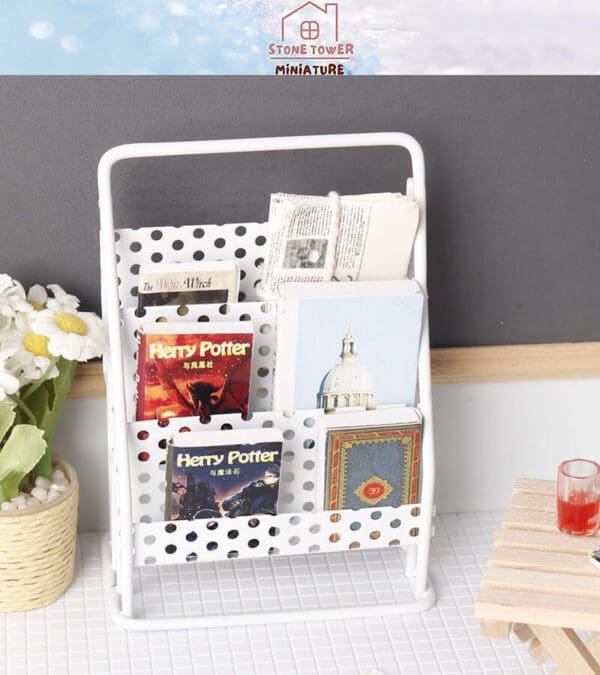 Miniature Metal Newsstand