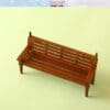 Miniature Wooden Brown Bench