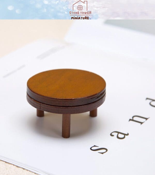 Miniature Round Brown Chair