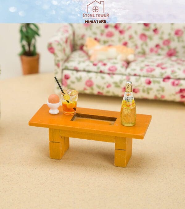 Miniature Wooden Tea Table