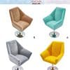 Miniature Flocking Sofa Chairs