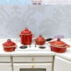 Miniature Red Cooking Pot