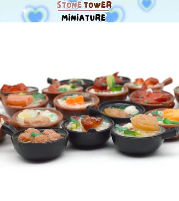 Miniature Clay Pot Food