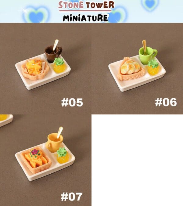 Miniature Breakfast Food