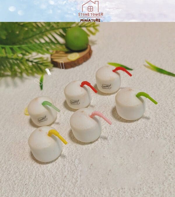 Miniature Coconut Drink Food