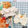 20CM Cotton Doll Suspenders Set