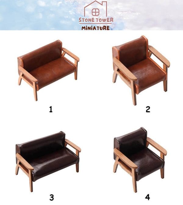 Miniature Leather Chairs