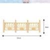 Miniature Unpainted Wooden Railing