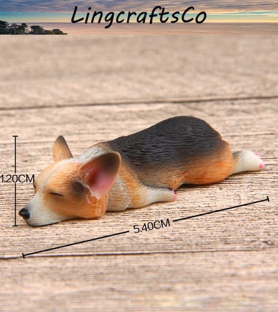 Miniature Sleeping Welsh Corgi