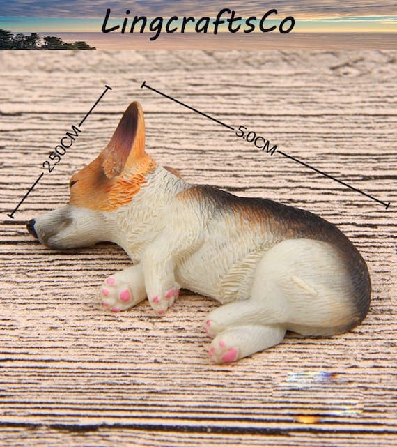 Miniature Sleeping Welsh Corgi