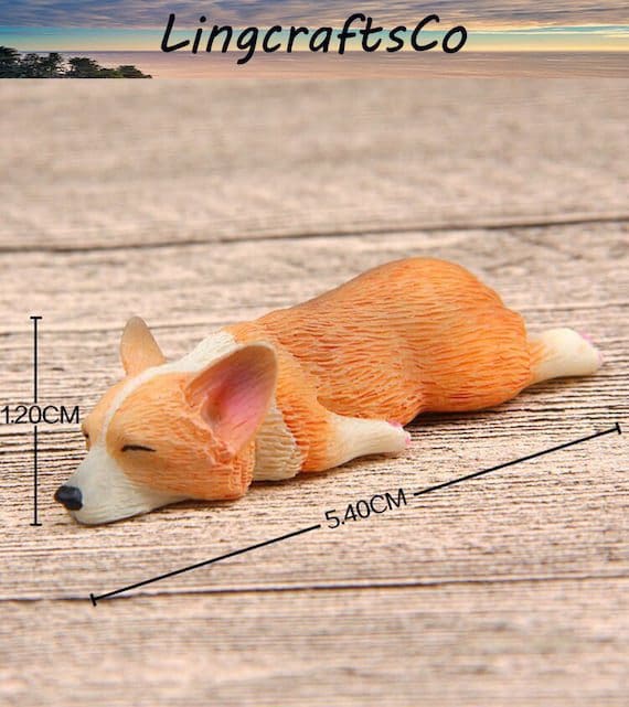 Miniature Sleeping Welsh Corgi