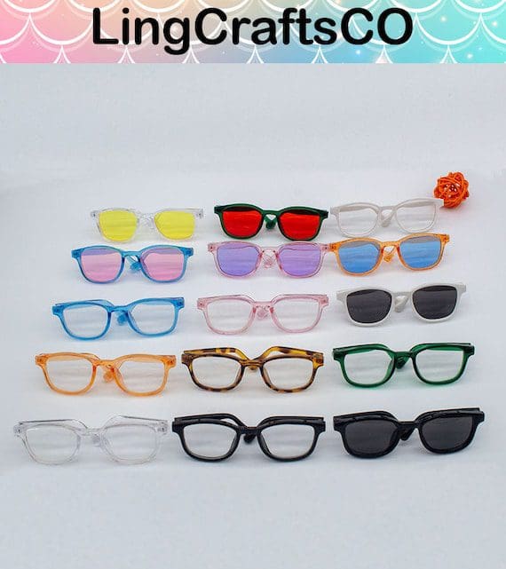 9.5cm Wide Cotton Doll Glasses