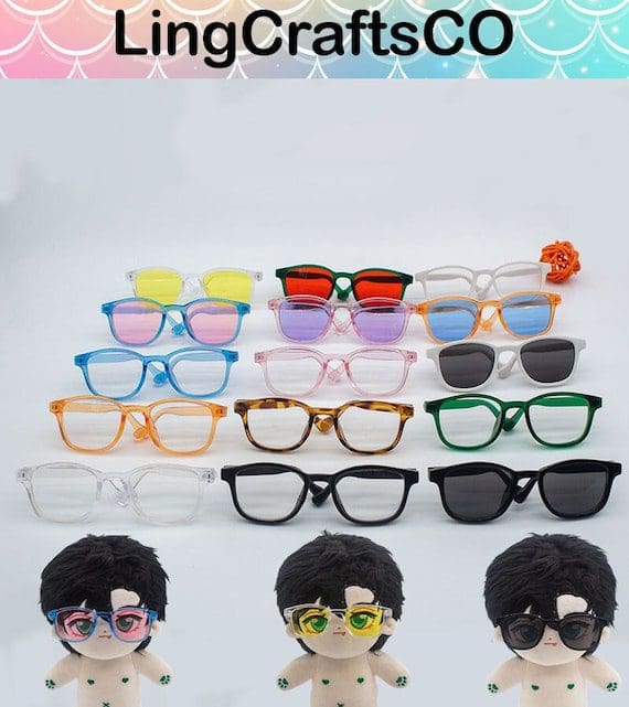 9.5cm Wide Cotton Doll Glasses