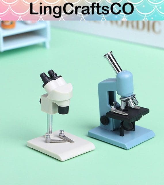 Dollhouse Miniature Microscope