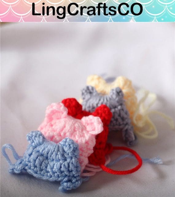 Miniature Knitted Cartoon Ear Hat