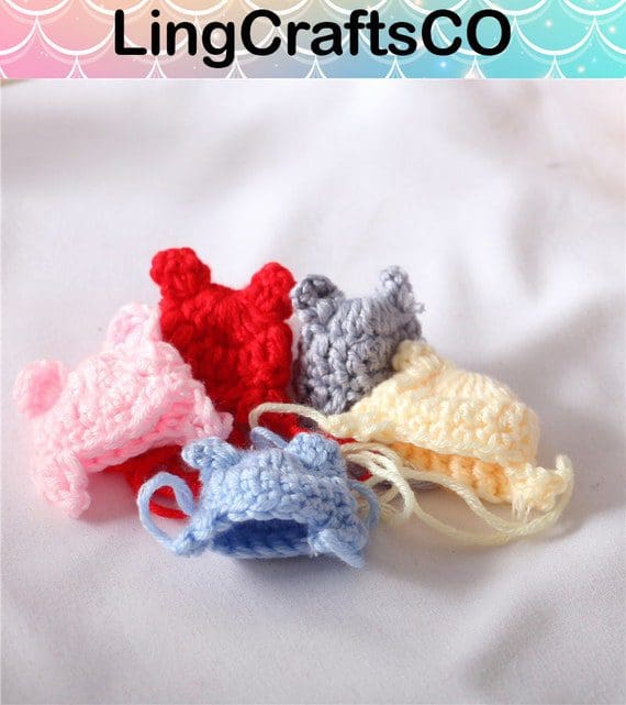 Miniature Knitted Cartoon Ear Hat