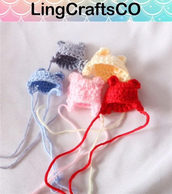 Miniature Knitted Cartoon Ear Hat