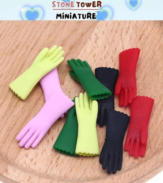 Dollhouse Kitchen Cleaning Gloves