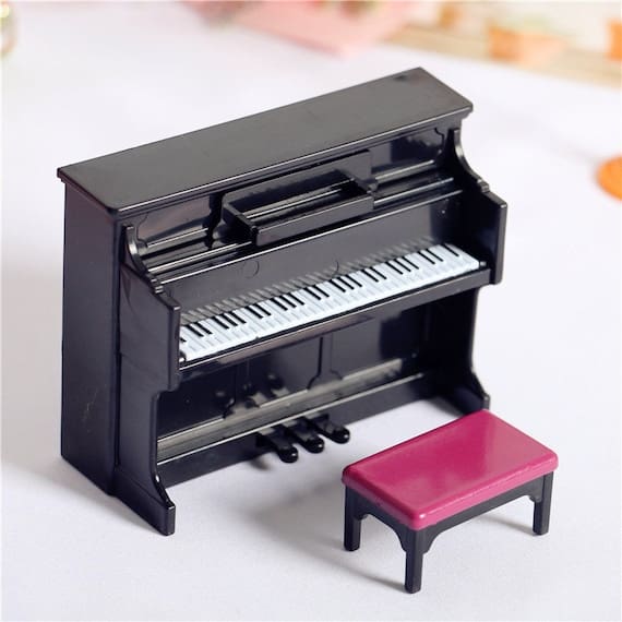 Dollhouse Grand Piano With Stool