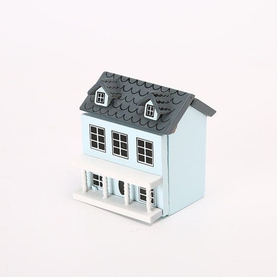 Miniature Wooden House Model