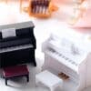 Dollhouse Grand Piano With Stool