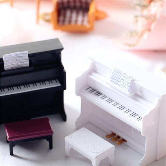 Dollhouse Grand Piano With Stool