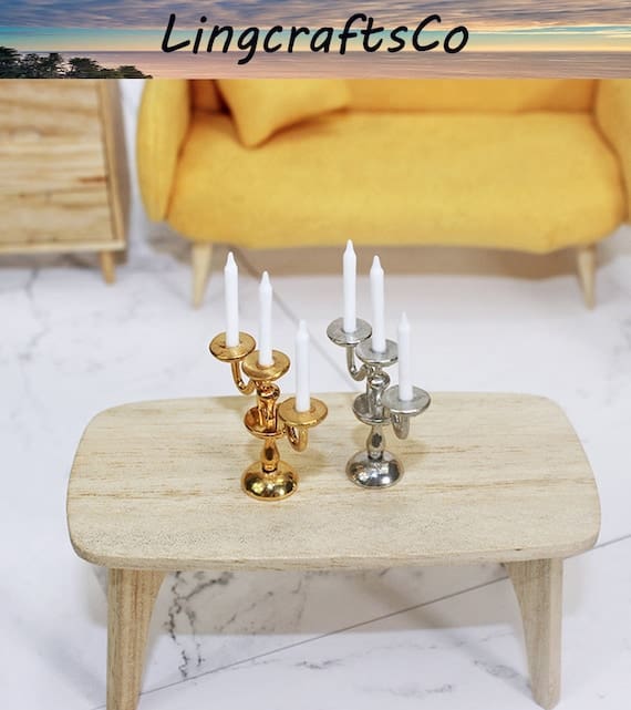 Dollhouse Miniature Candlesticks