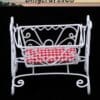 Dollhouse Metal Baby Cradle