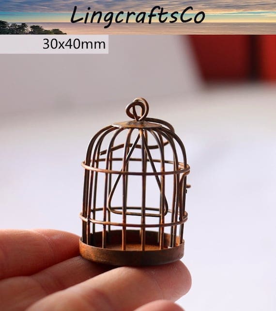 Dollhouse Miniature Bird Cage