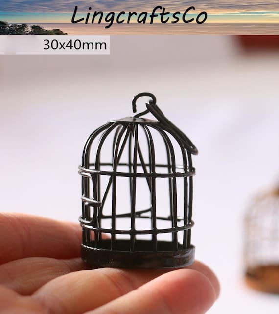 Dollhouse Miniature Bird Cage