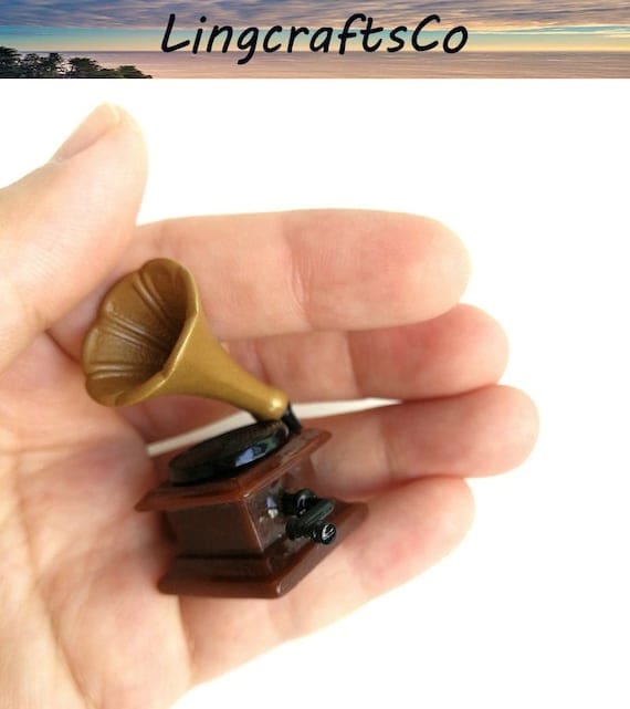 Miniature Phonograph Record Player