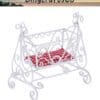 Dollhouse Metal Baby Cradle