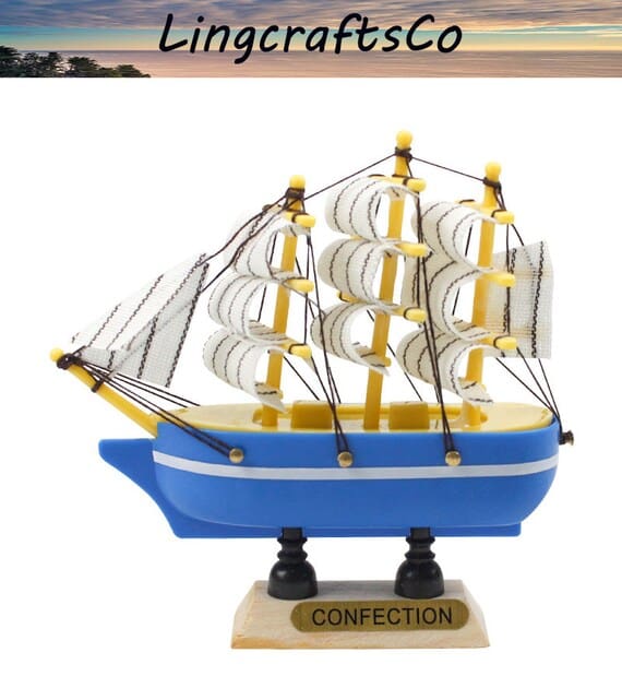 Miniature Marine Nautical Sailboat