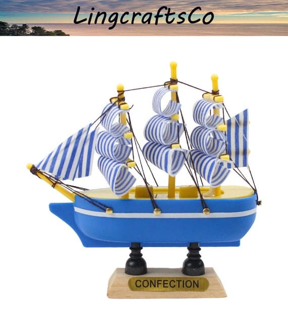 Miniature Marine Nautical Sailboat