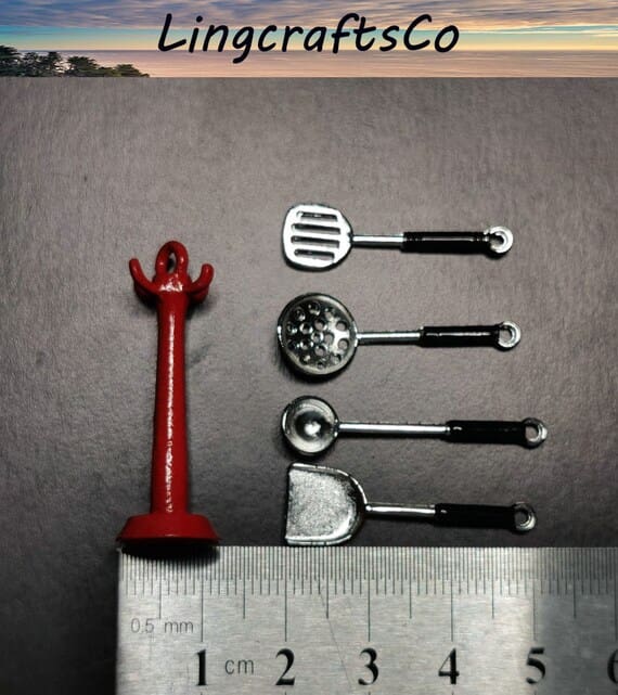 Miniature Kitchen Utensils Set