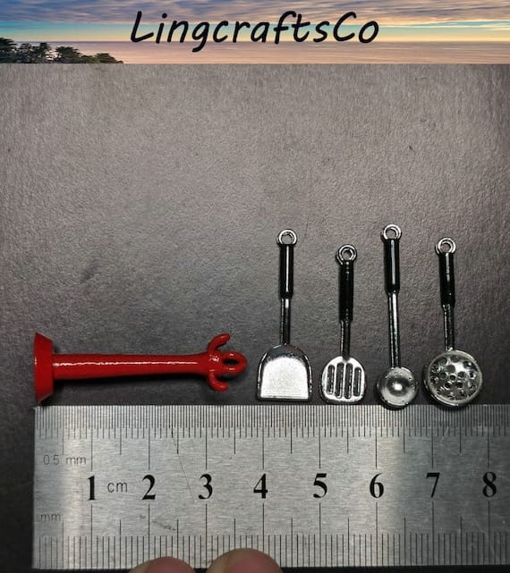 Miniature Kitchen Utensils Set