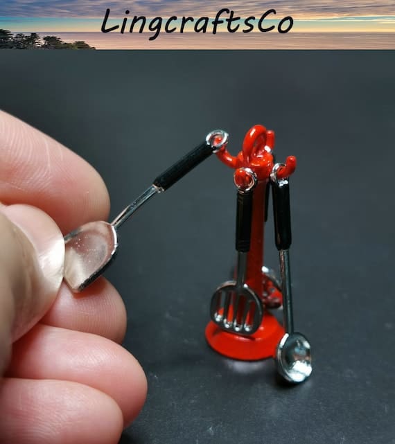 Miniature Kitchen Utensils Set