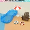 Miniature Swimming Pool Set