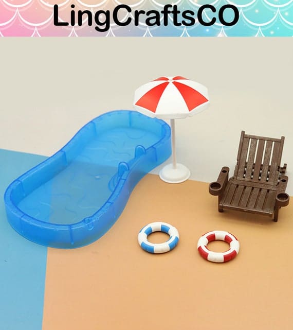 Miniature Swimming Pool Set