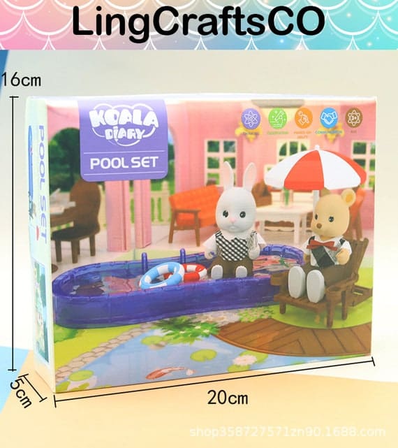 Miniature Swimming Pool Set