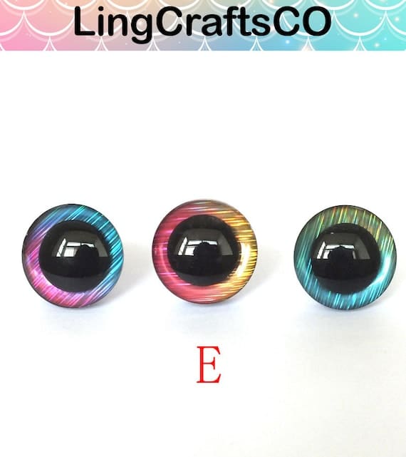 20PCS Rainbow Colours Safety Eyes