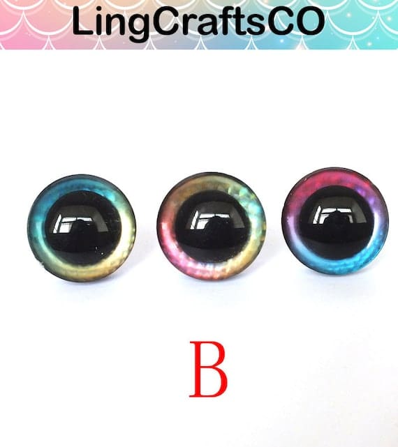 20PCS Rainbow Colours Safety Eyes