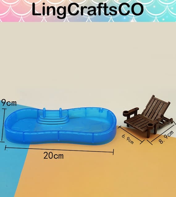 Miniature Swimming Pool Set