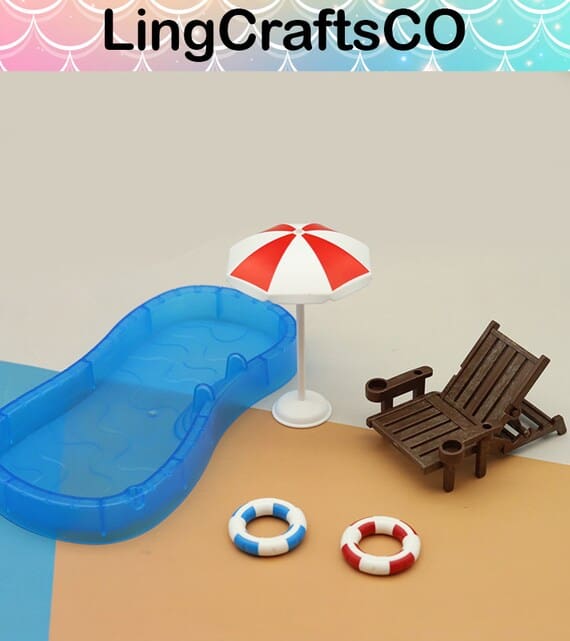 Miniature Swimming Pool Set